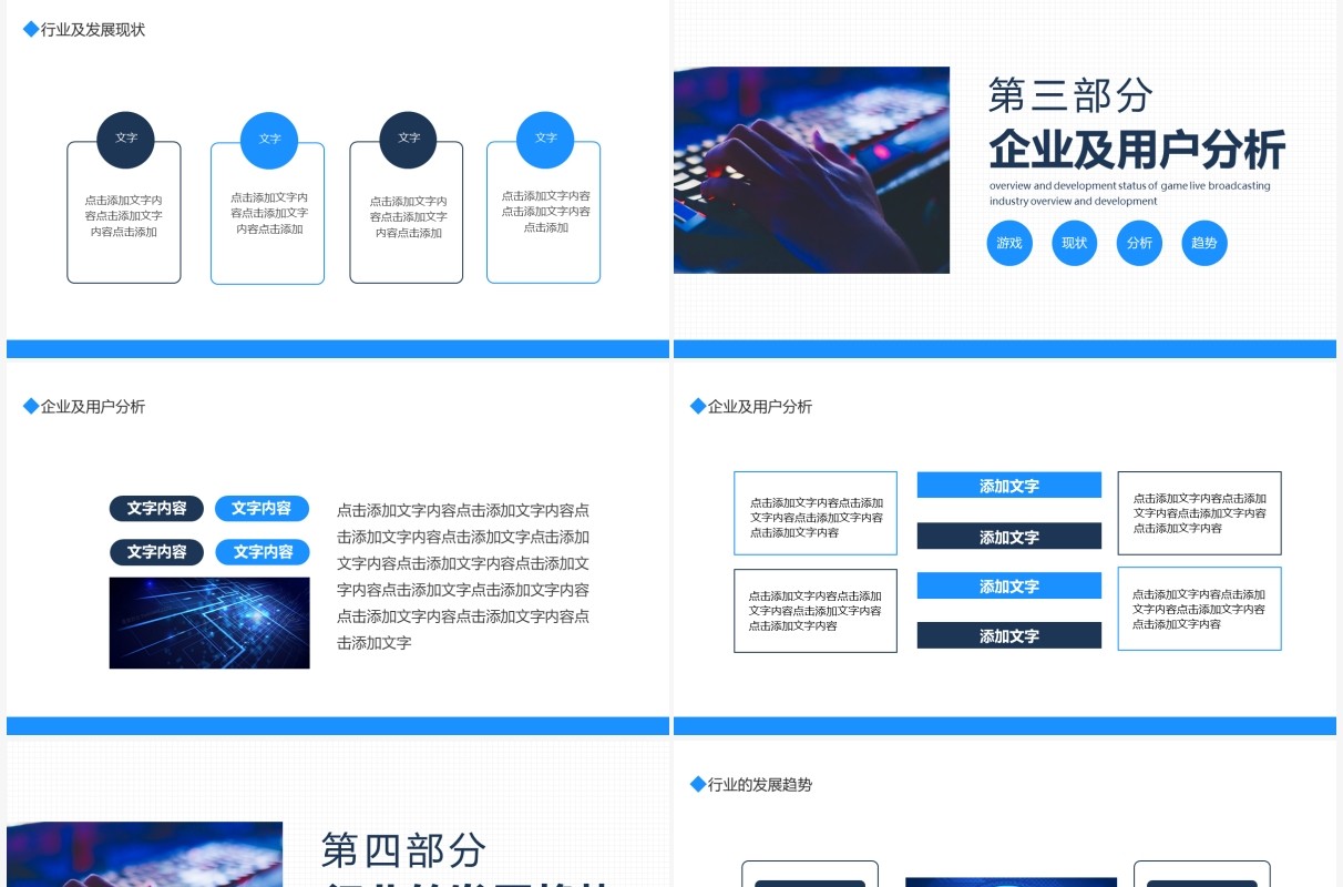 游戏直播行业概况及发展现状动态PPT模板