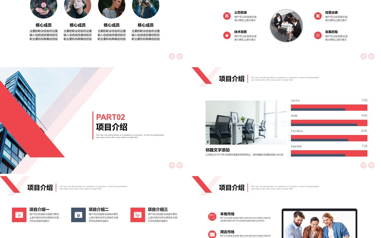 简约招商商业计划书PPT模板