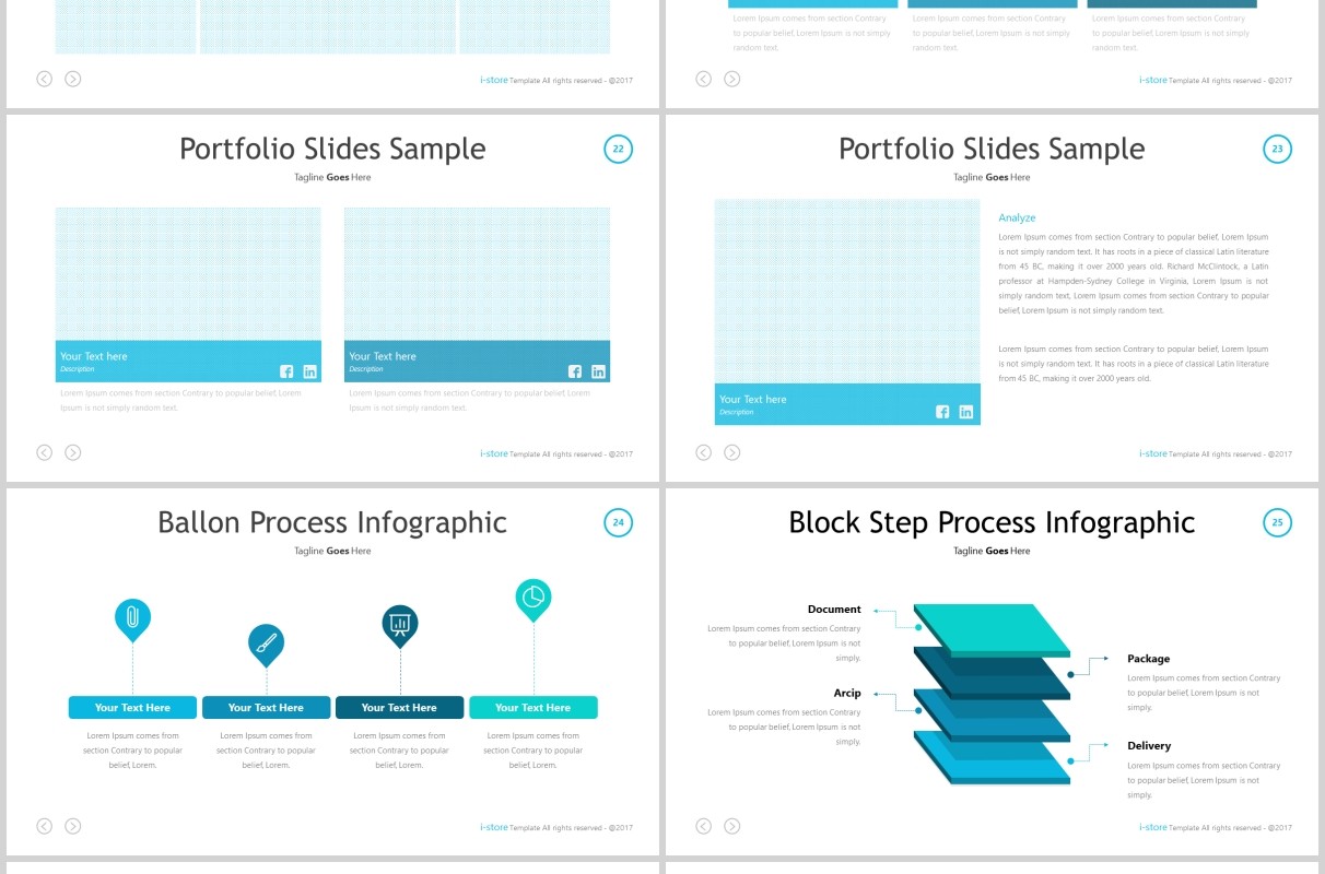 蓝色商务公司简介PPT版式设计模板store powerpoint template