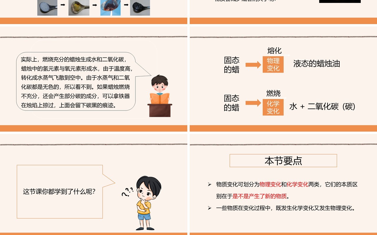 教科版六年级科学下册物质发生了什么变化课件PPT模板