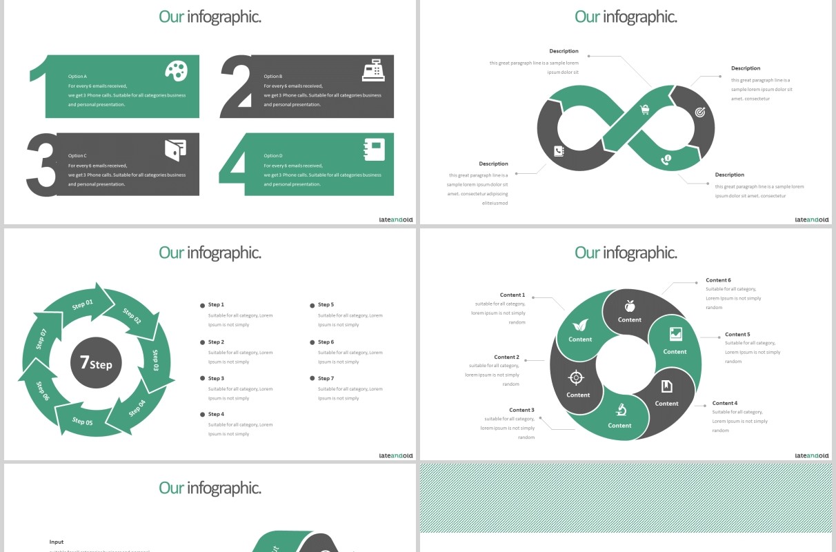 公司简介企业宣传PPT模板版式设计Late and Old - Powerpoint Template