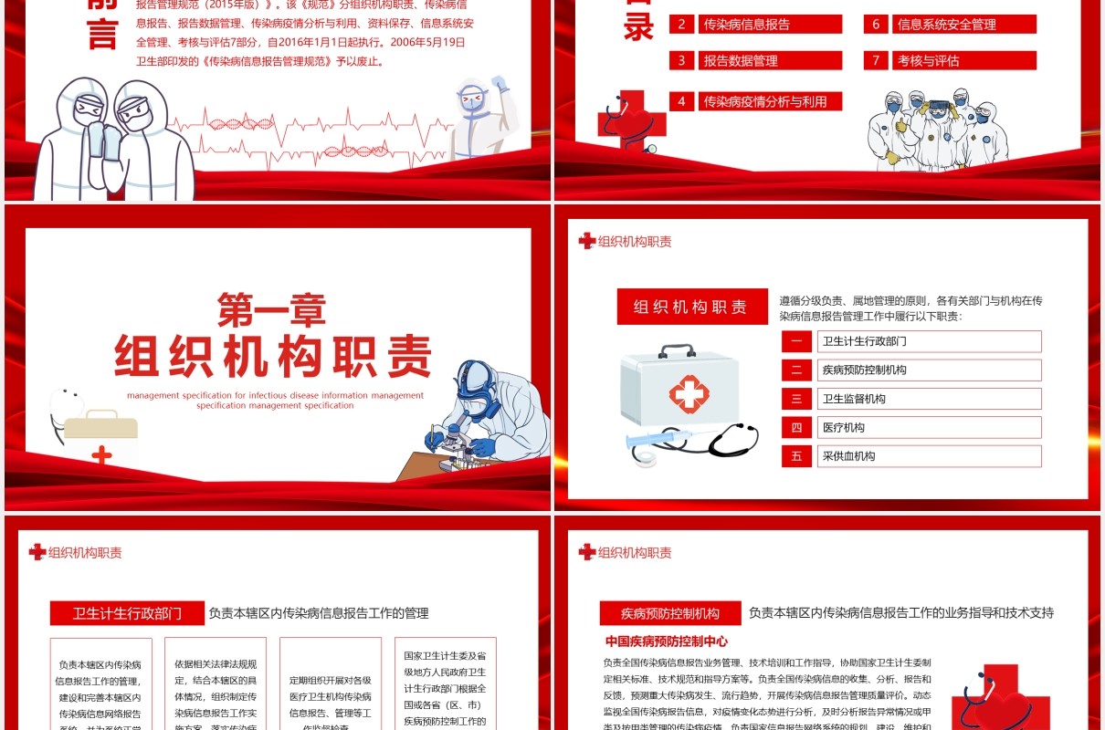 传染病信息报告管理规范动态PPT模板