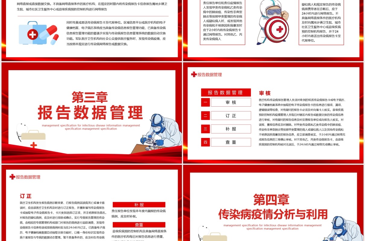 传染病信息报告管理规范动态PPT模板