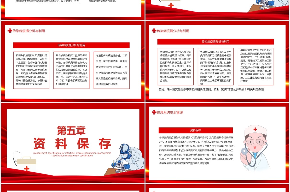 传染病信息报告管理规范动态PPT模板