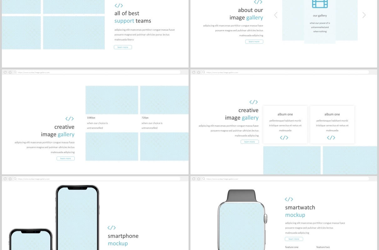 公司企业介绍宣传PPT版式模板Syntax - Powerpoint Template