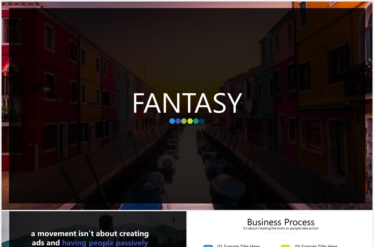 商务金字塔信息图表PPT素材模板fantasy powerpoint