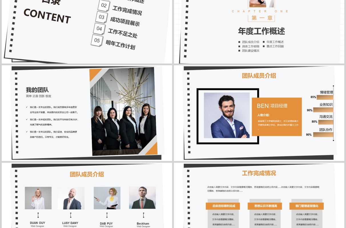工程师岗位竞聘述职报告PPT模板