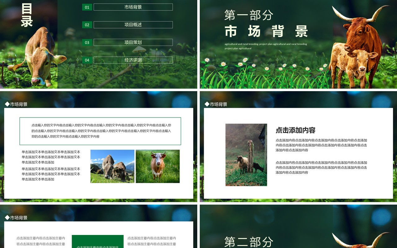 农业农村养殖项目计划书动态PPT