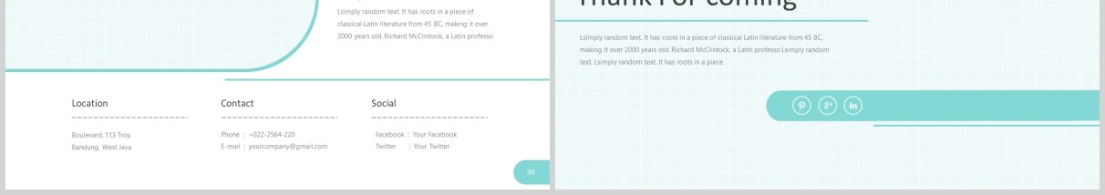 创意圆形插图公司介绍PPT模板信息图表Round - Powerpoint Template