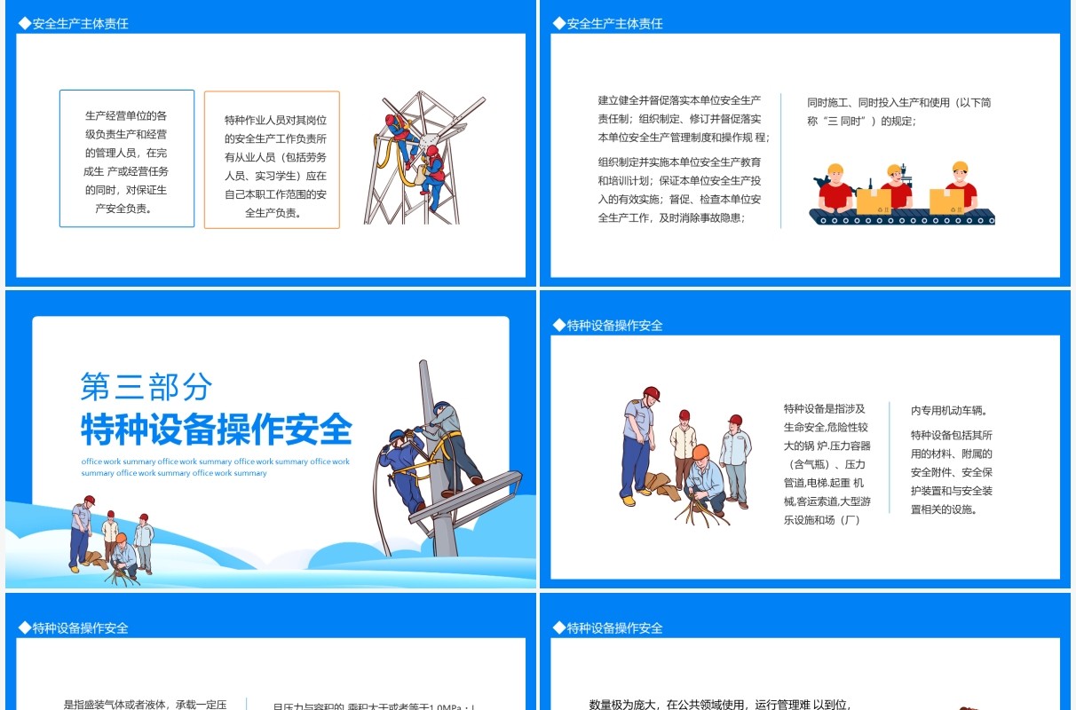 安全生产基础知识教育培训动态PPT模板