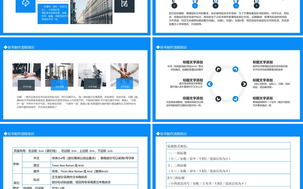 标书制作流程培训动态PPT模板