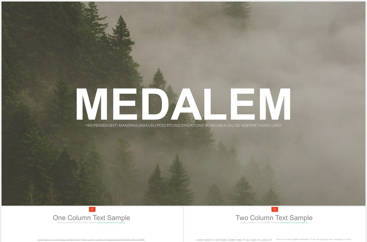 创意拼图可视化PPT素材模板medalem powerpoint