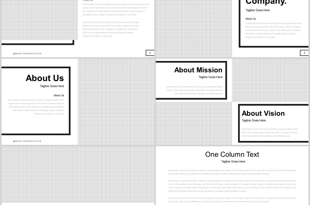 简洁公司产品介绍PPT模板版式设计Clean Powerpoint Template