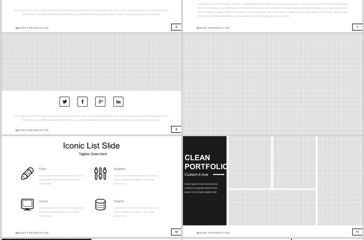 简洁公司产品介绍PPT模板版式设计Clean Powerpoint Template