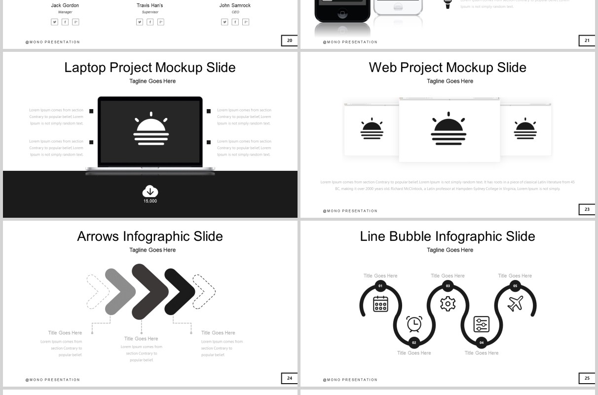 简洁公司产品介绍PPT模板版式设计Clean Powerpoint Template