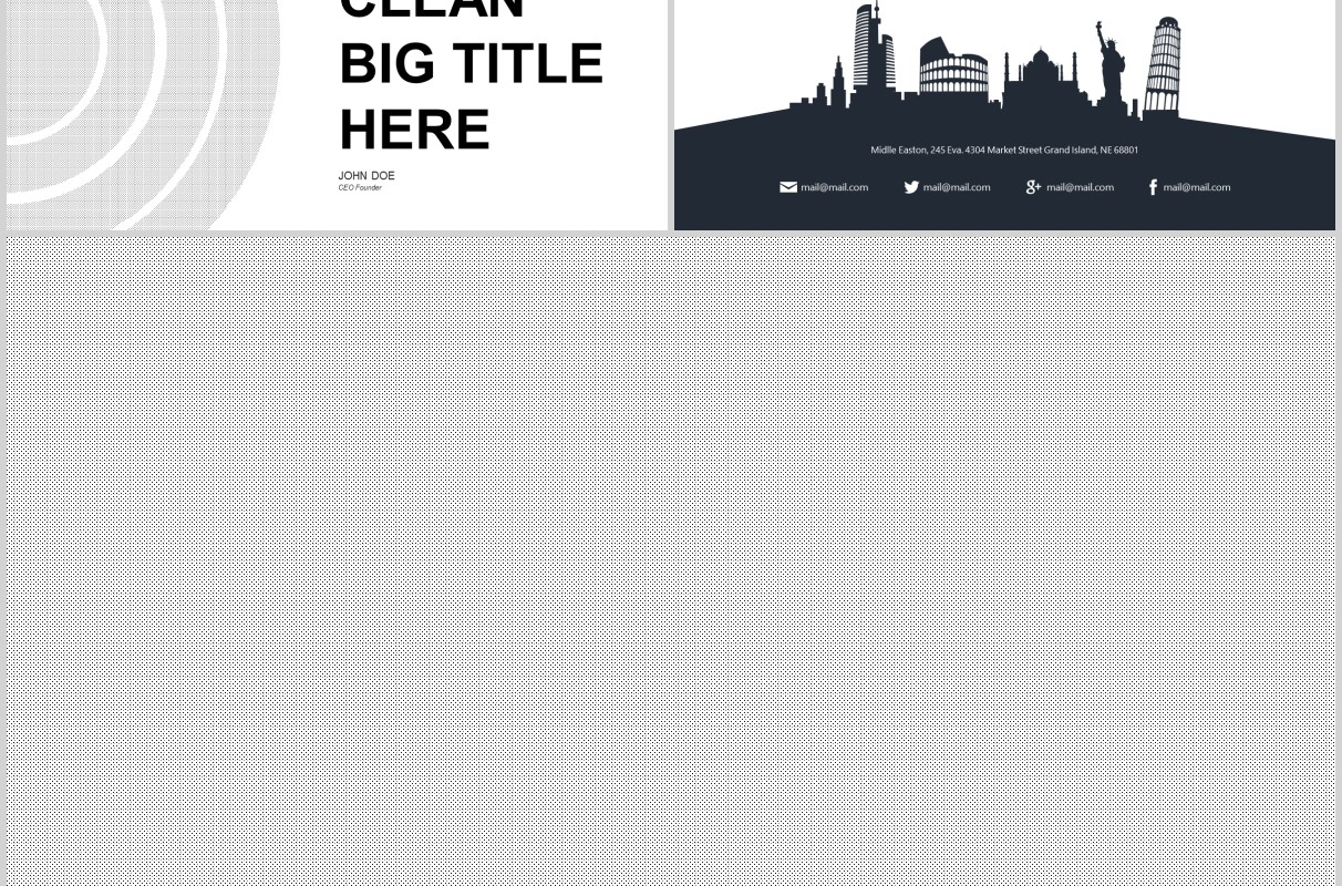 简洁公司产品介绍PPT模板版式设计Clean Powerpoint Template
