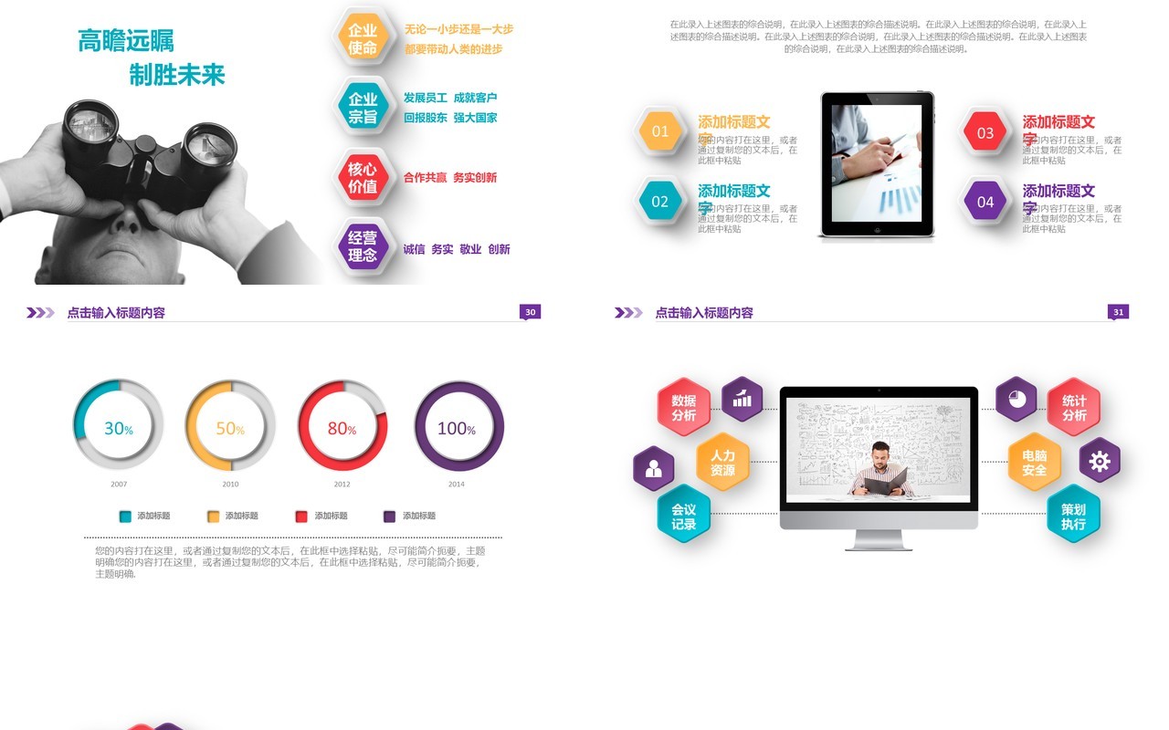 创业商业计划书PPT模板