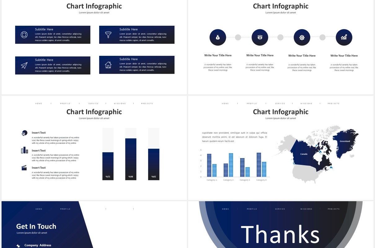 蓝色简约图书馆业务介绍PPT图片排版设计模板Library - Business Powerpoint Template