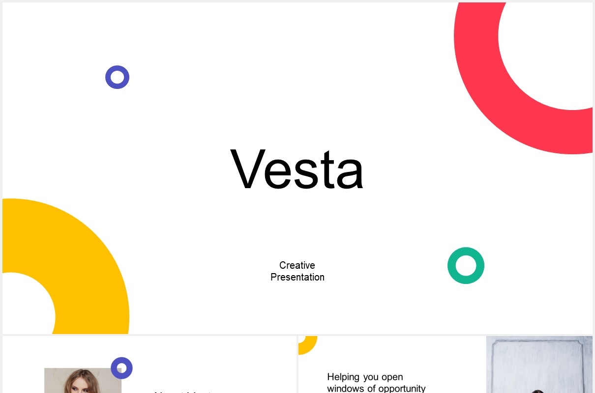 时尚现代公司宣传介绍PPT模板vesta modern powerpoint template