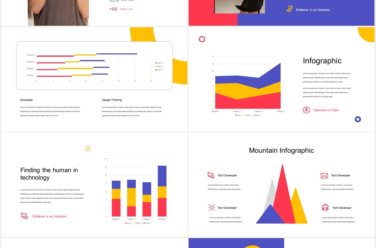 时尚现代公司宣传介绍PPT模板vesta modern powerpoint template