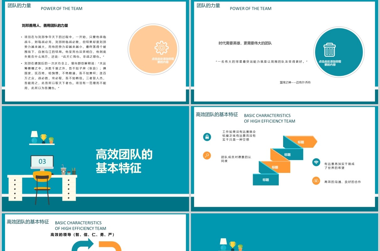 公司团队建设工作效率提升PPT模板