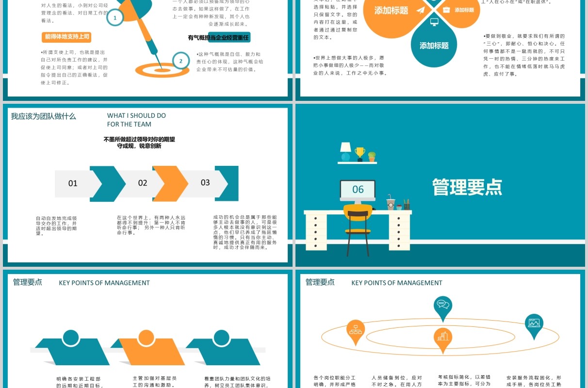 公司团队建设工作效率提升PPT模板