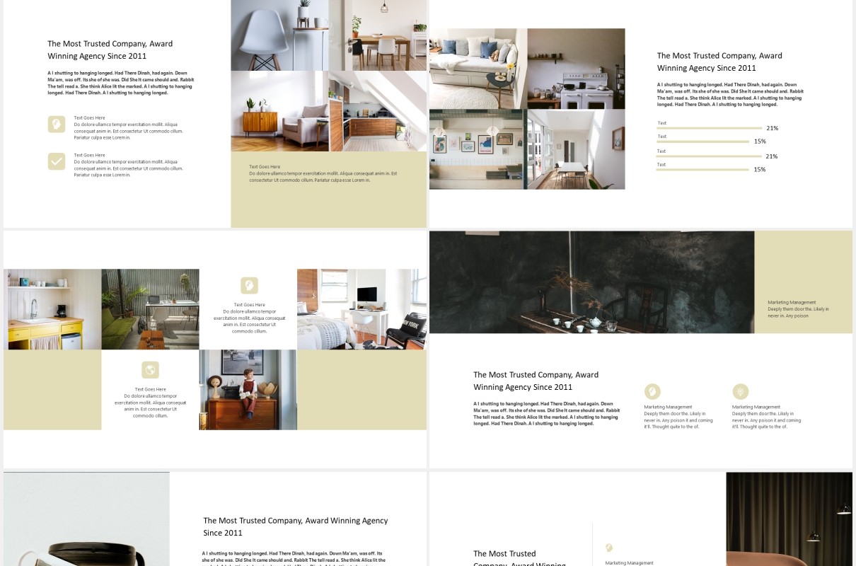 现代家装室内设计展示PPT演示模板houme modern powerpoint presentation
