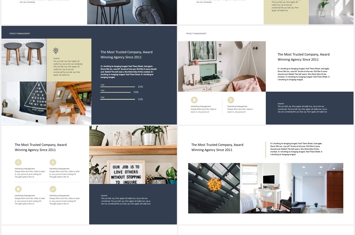 现代家装室内设计展示PPT演示模板houme modern powerpoint presentation