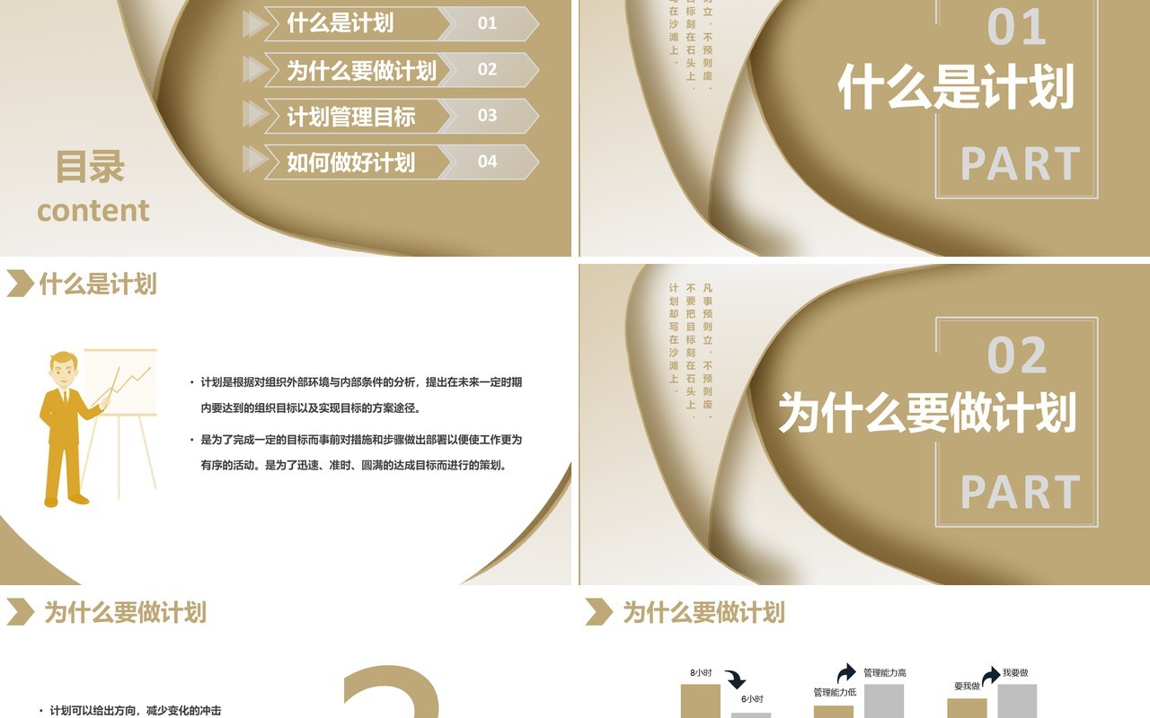如何制定计划企业管理培训报告PPT模板