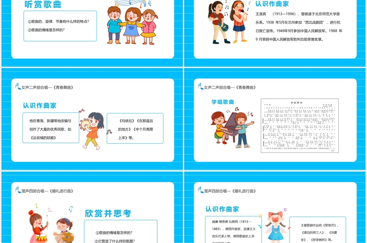 合唱艺术合唱定义及分类培训课件动态PPT模板