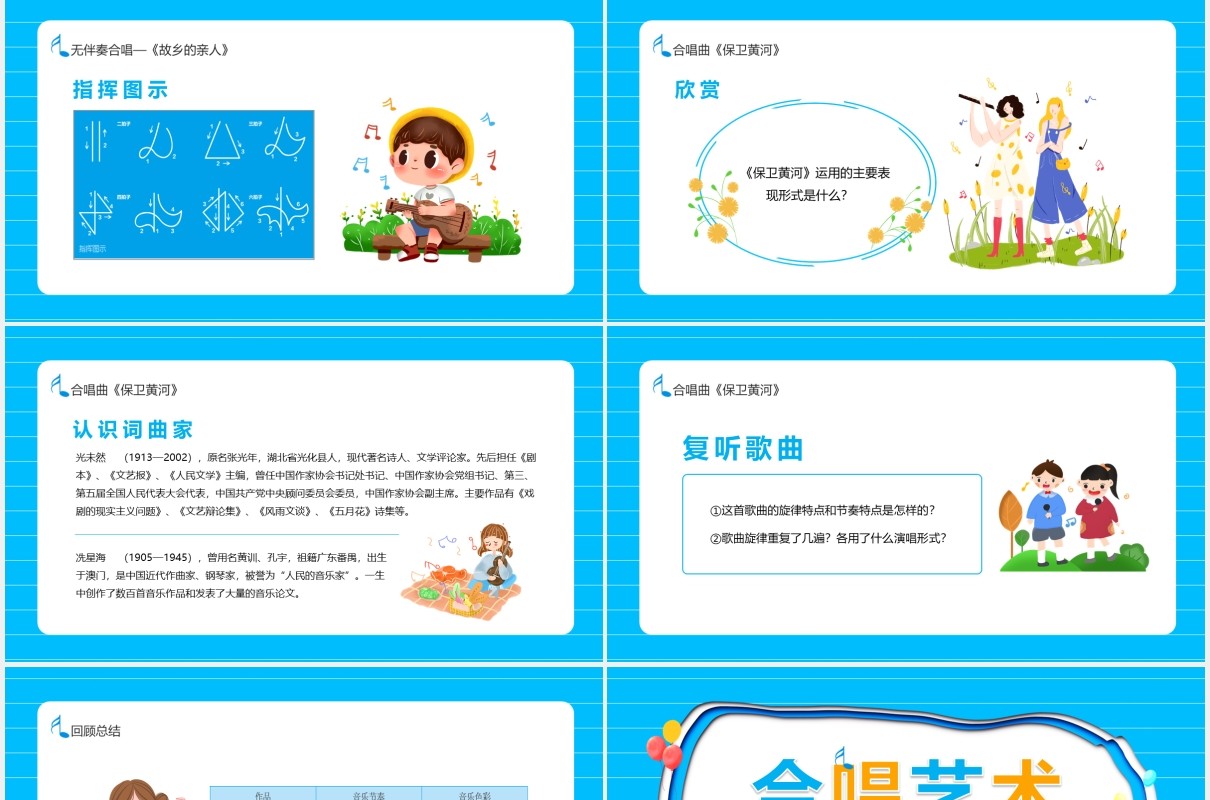合唱艺术合唱定义及分类培训课件动态PPT模板