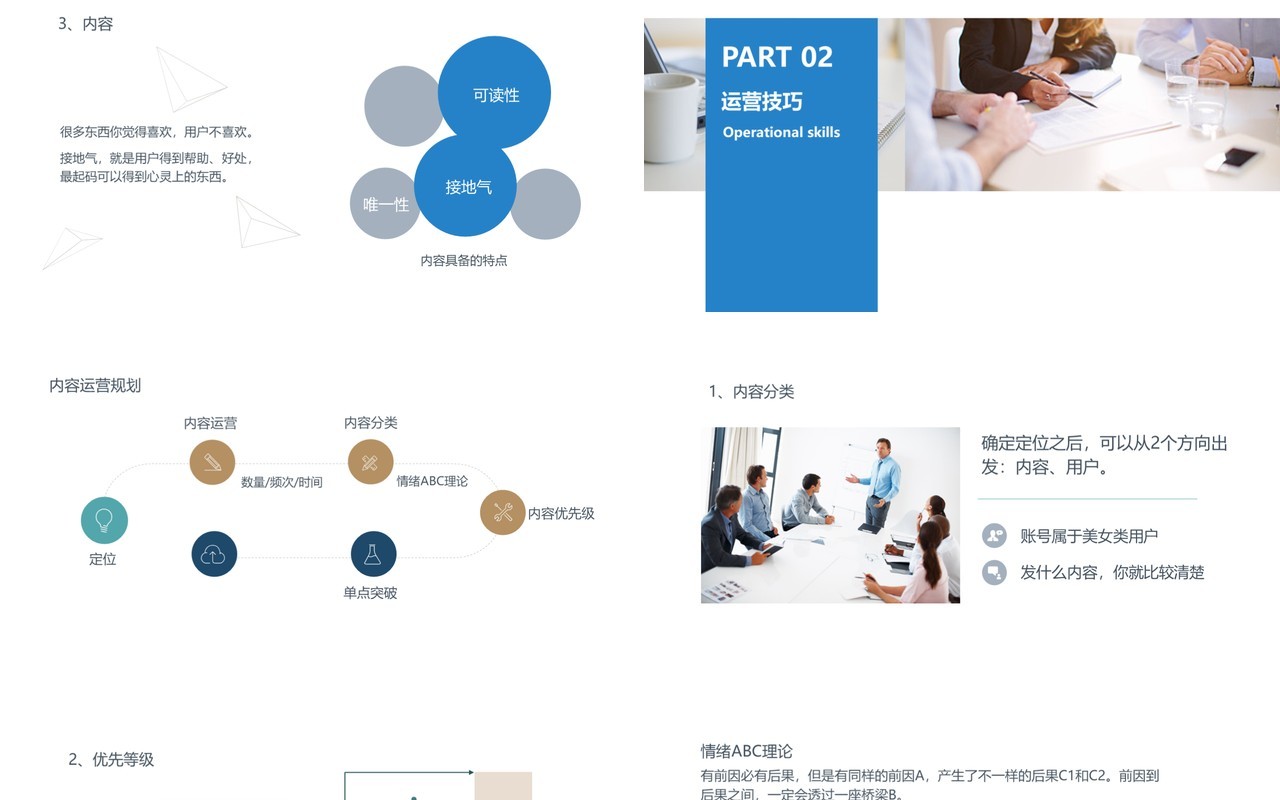 2.5D插画创意互联网新媒体运营必读干货PPT模板