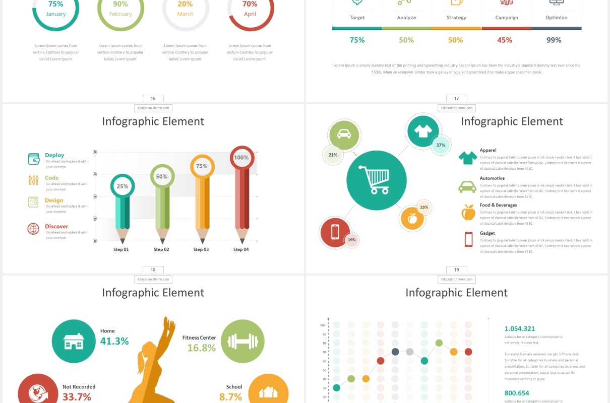 教育信息化教学课件展示PPT图片排版设计模板Education Powerpoint Template