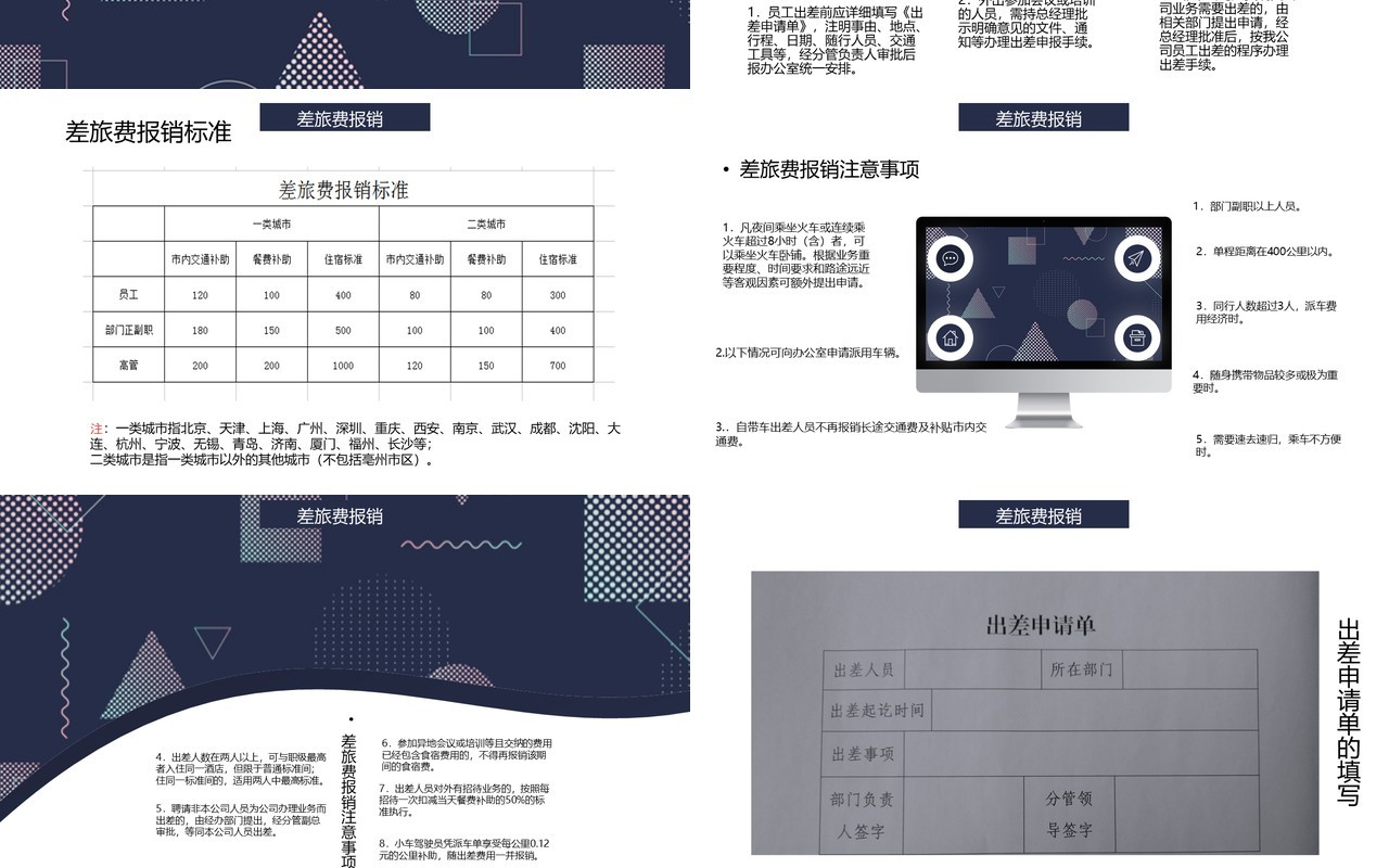 商务简约企业业务招待财务报销流程PPT模板