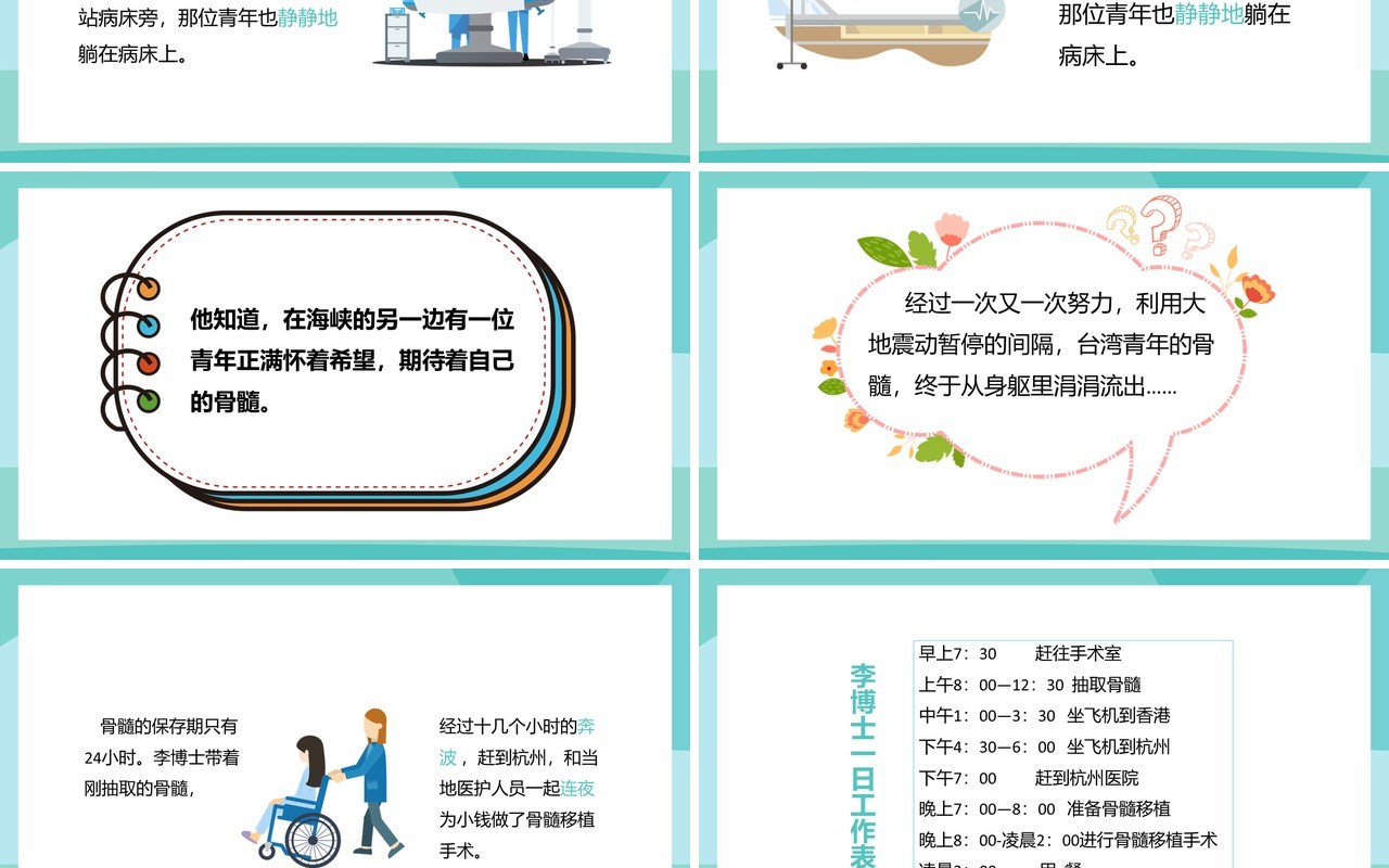 部编版四年级语文上册跨越海峡的生命桥课件PPT模板