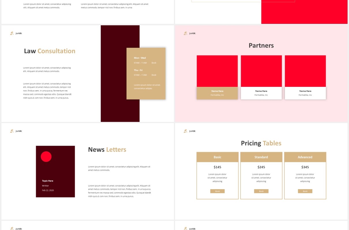 律师事务所宣传介绍PPT图片排版设计模板Law Firm Powerpoint Template
