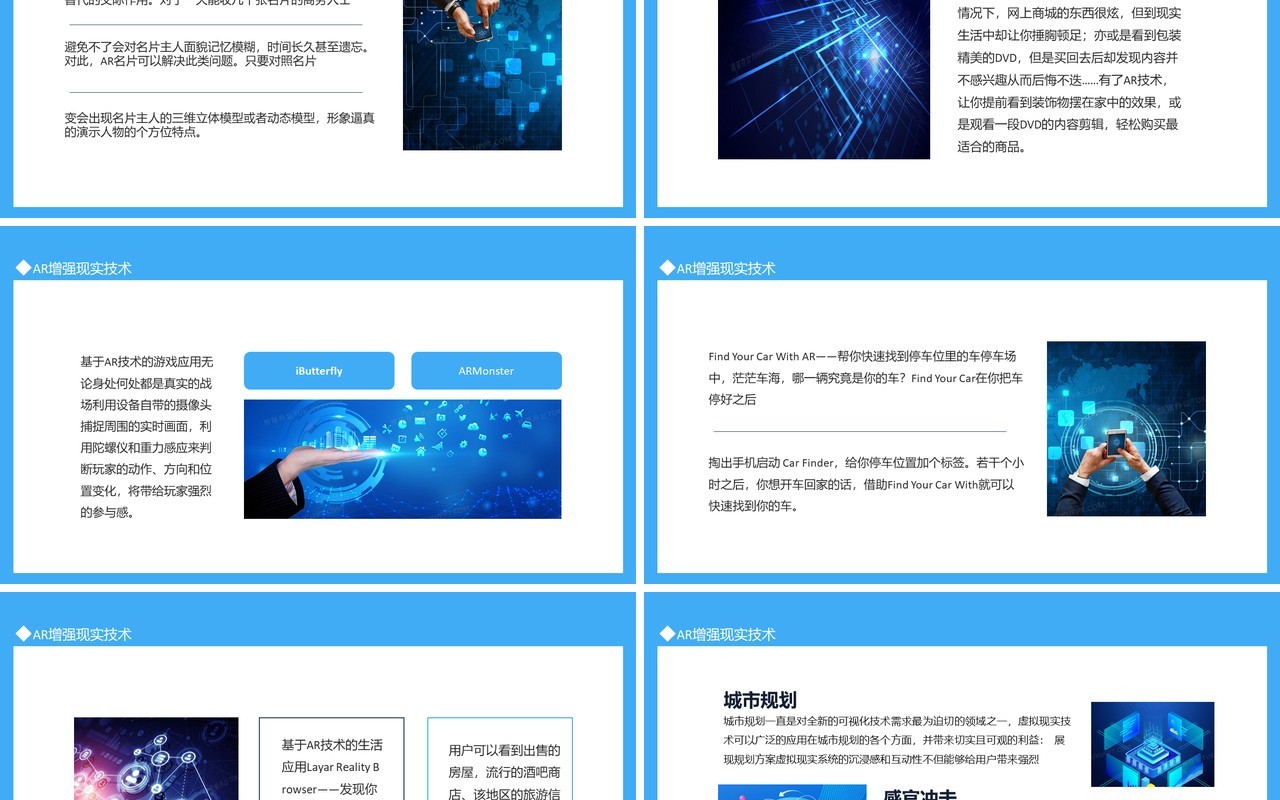 AR增强现实技术增强现实技术的现在与未来动态PPT模板