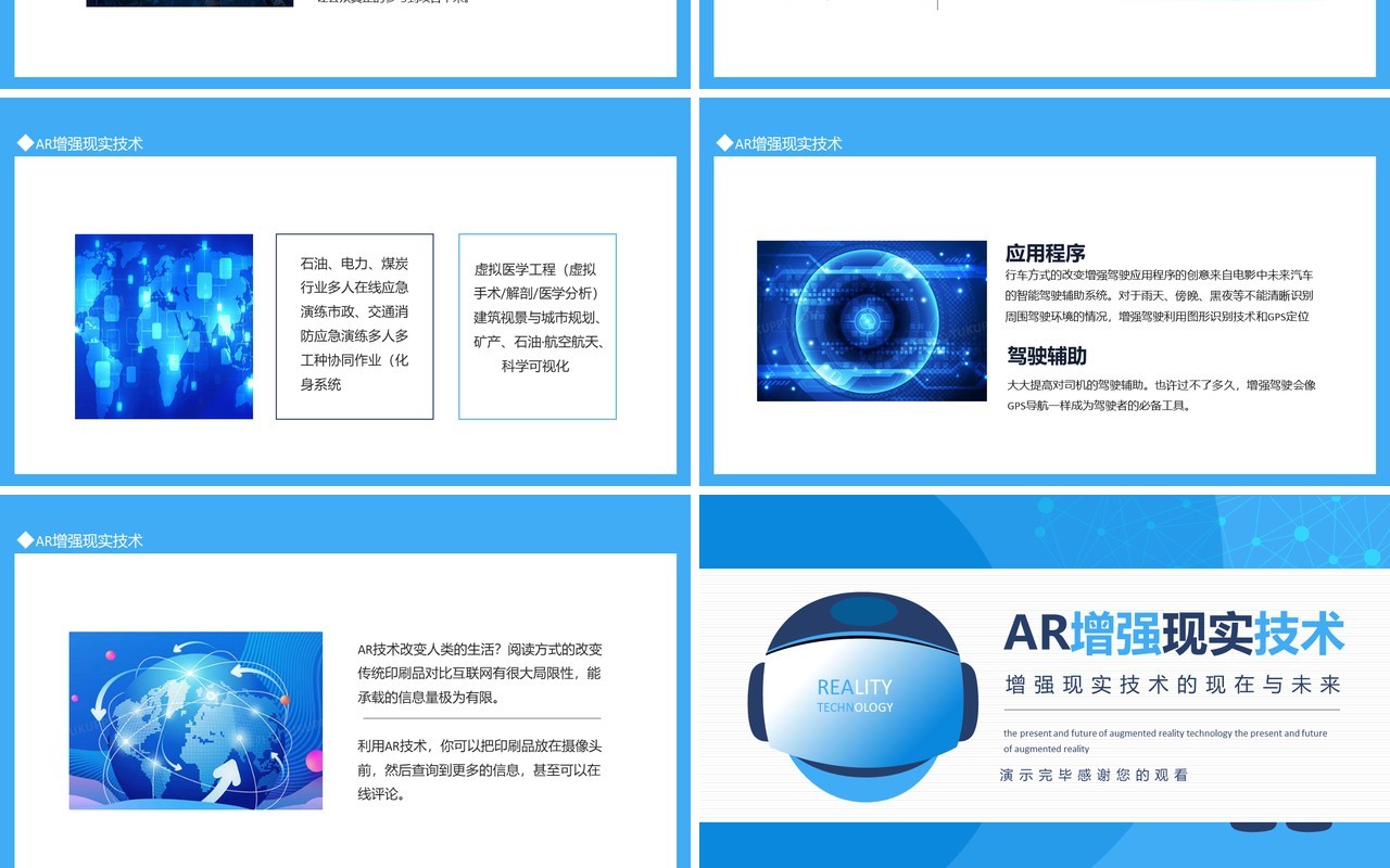 AR增强现实技术增强现实技术的现在与未来动态PPT模板
