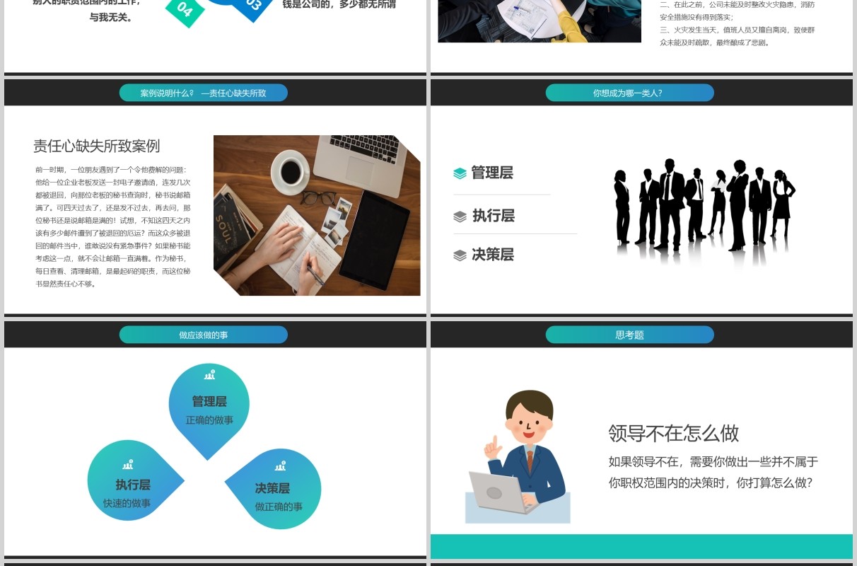 员工培训管理爱岗敬业与责任心PPT模板