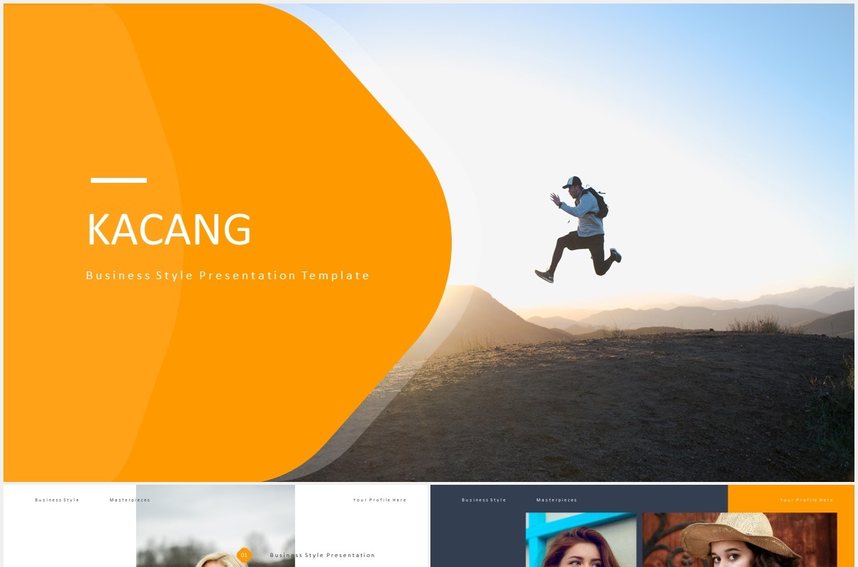 国外PPT信息图表模板Kacang - Powerpoint Template
