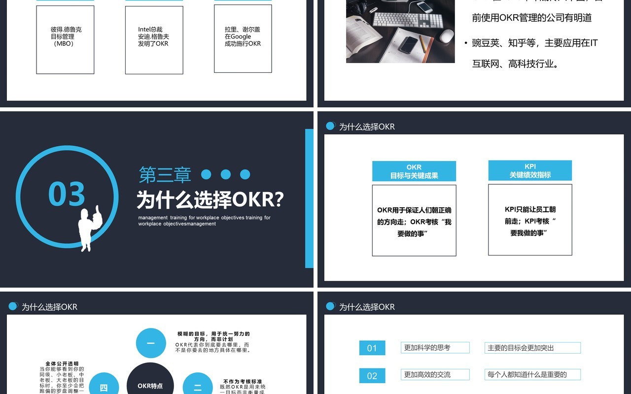 企业职场目标OKR管理培训工作法PPT模板