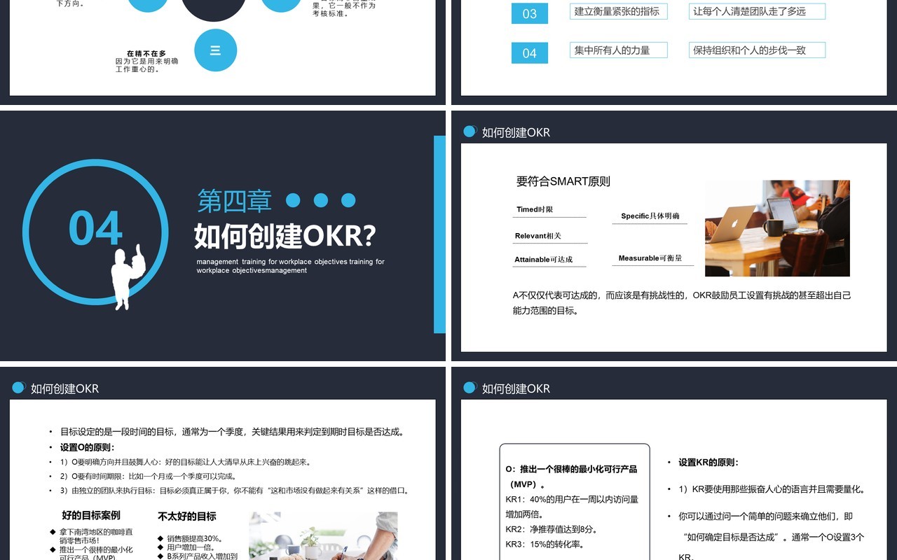 企业职场目标OKR管理培训工作法PPT模板