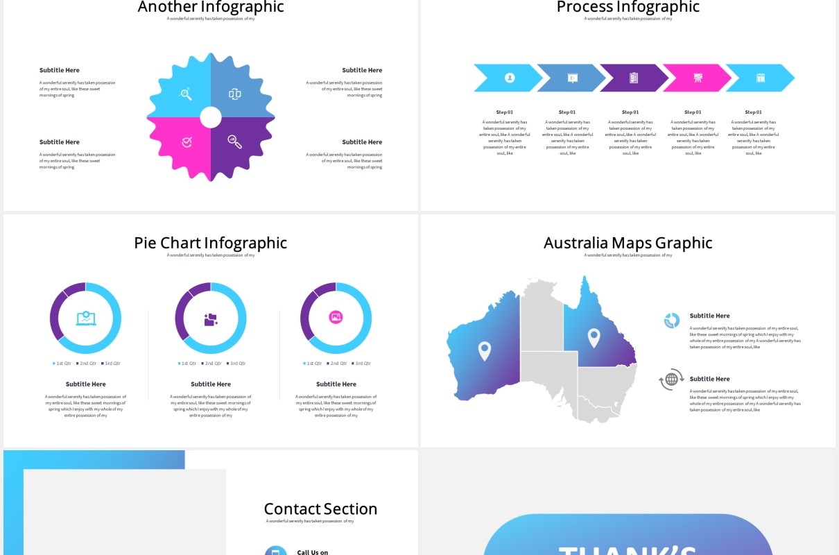 高端商业公司年度报告PPT图片排版设计模板Annual - Business Powerpoint Template