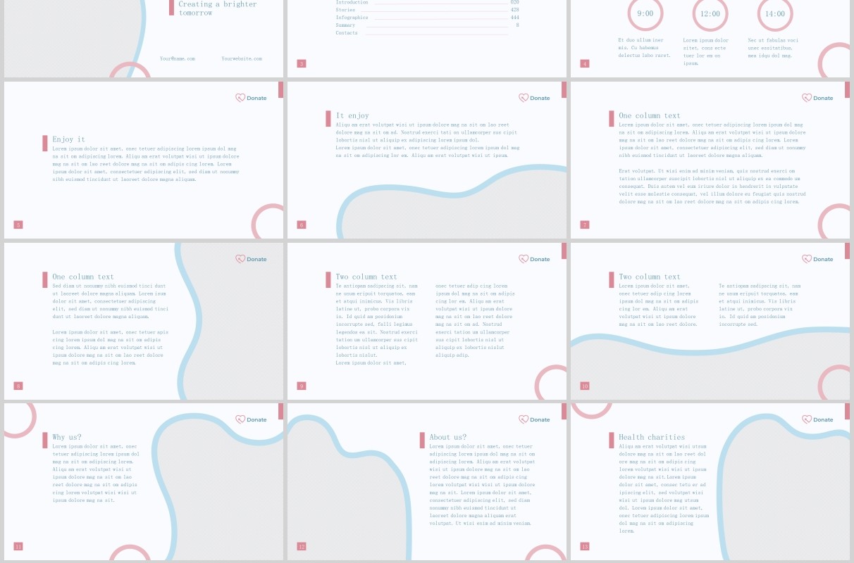 慈善机构PPT版式模板Charity PowerPoint Presentation Template