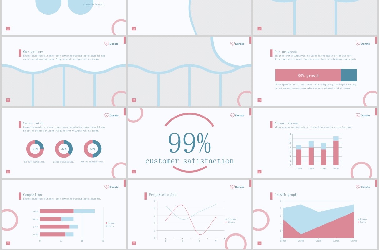 慈善机构PPT版式模板Charity PowerPoint Presentation Template