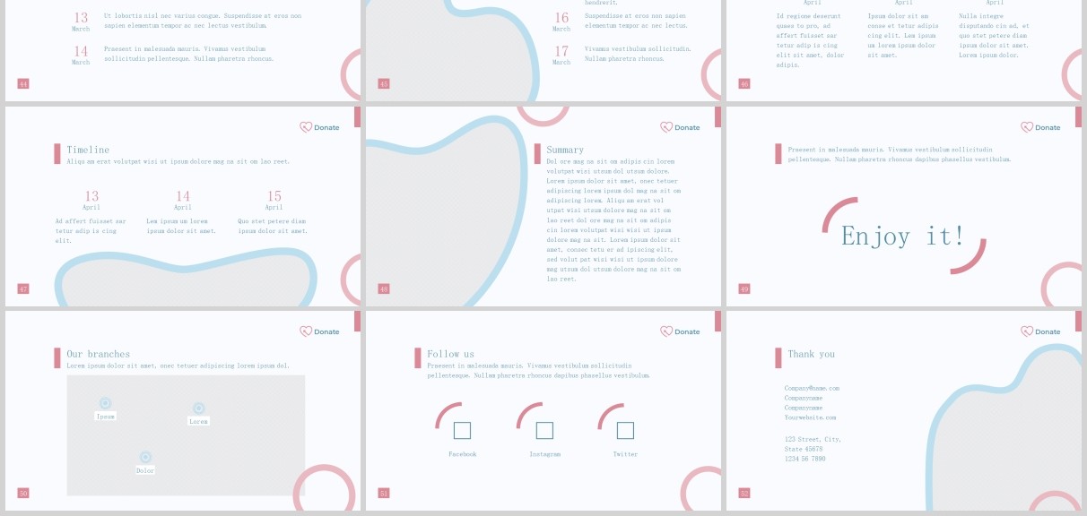 慈善机构PPT版式模板Charity PowerPoint Presentation Template