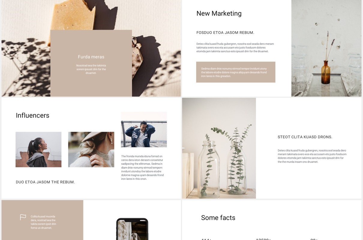 简约工作汇报个人展示汇报PPT模板COSA - Powerpoint Stylish Template