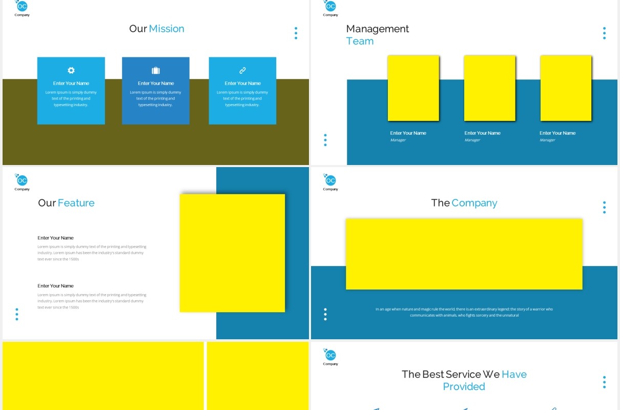 商业企业业务解决方案PPT图片排版设计素材Business Solution Powerpoint Template