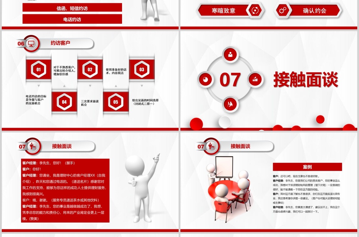 红色销售精英培训顾问式营销PPT模板