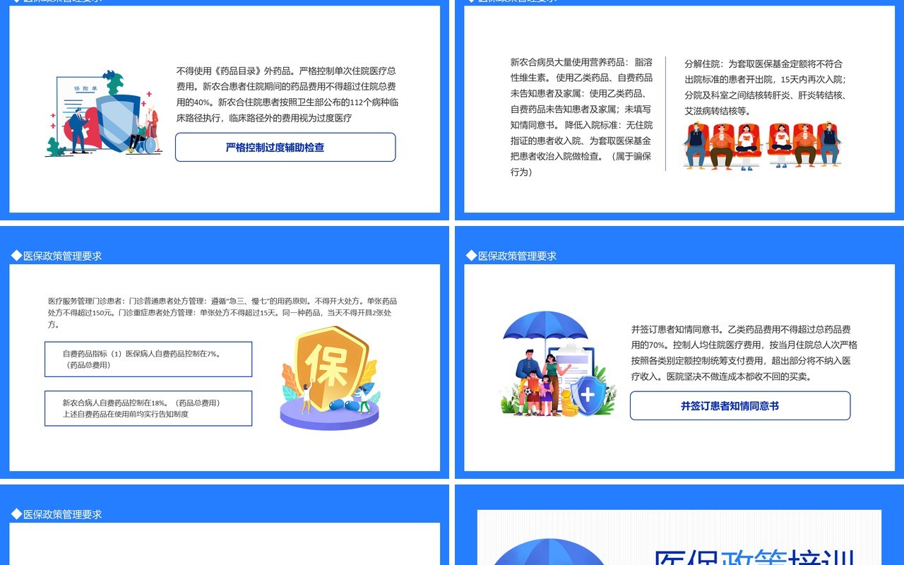 基本医疗保障医保政策培训动态PPT模板
